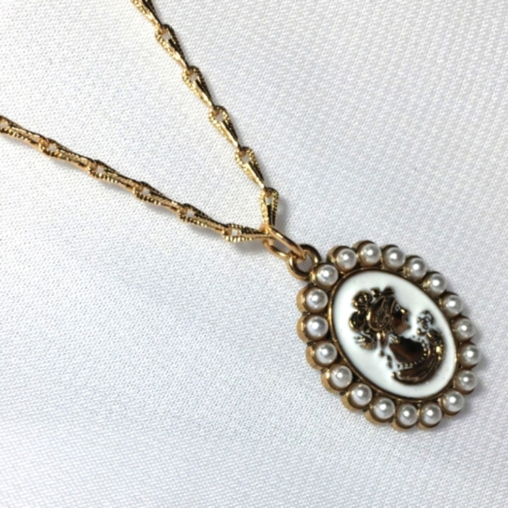 Vintage Portrait Necklace